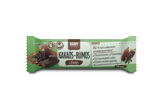 Szafi Reform Kakaós-rumos ízű csokiszelet 25g (gluténmentes)