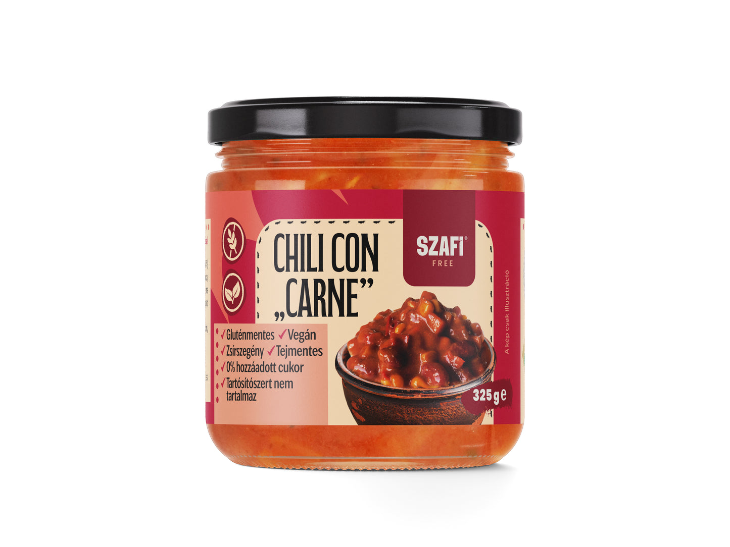 Szafi Free Chili con „carne” Vegán (gluténmentes, vegán) 325g