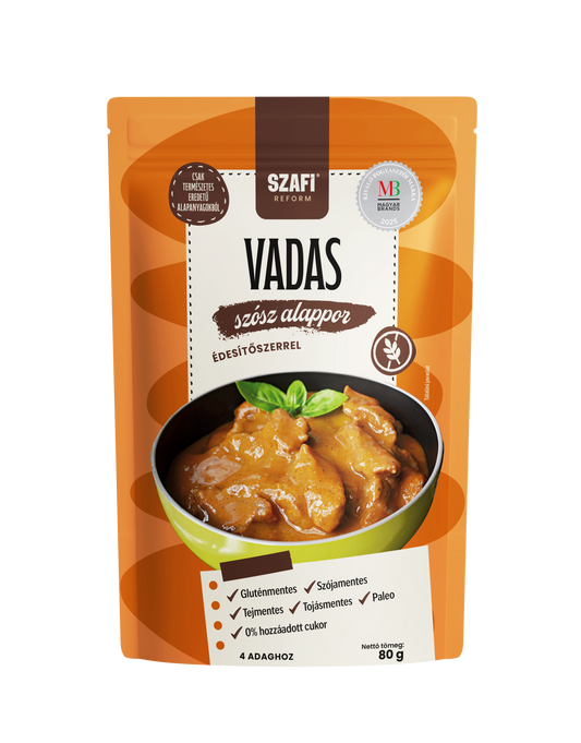 Szafi Reform Vadas szósz alap édesítőszerrel (gluténmentes, tejmentes) 80 g