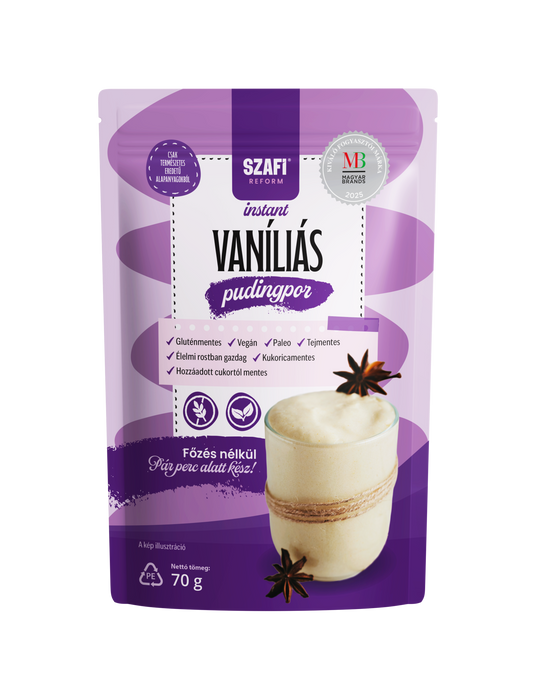 Szafi Reform Instant vaníliás pudingpor (gluténmentes) 70g