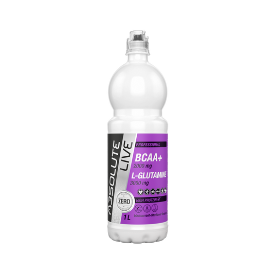Absolute Live Feketeribizli-bodzavirág - BCAA + L-Glutamin 1000ml