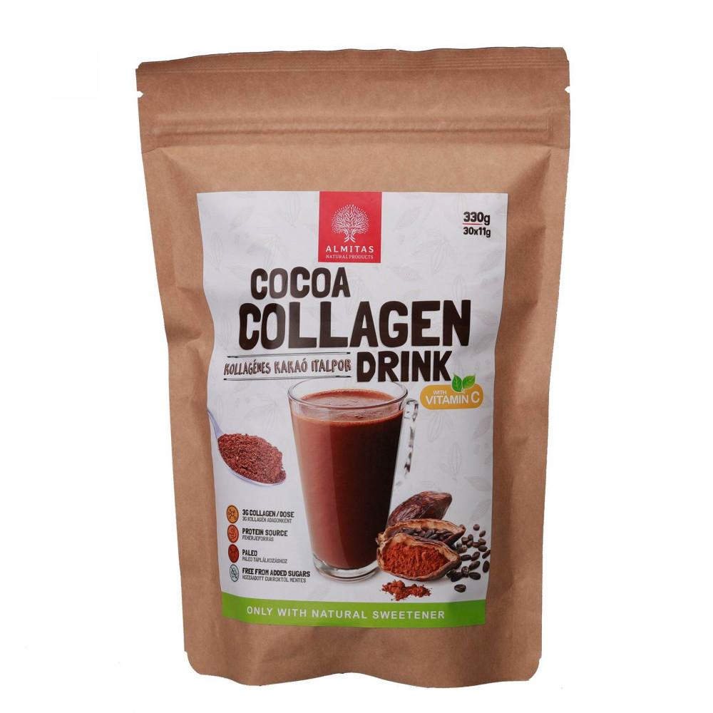 Almitas kakaós kollagén italpor 330g