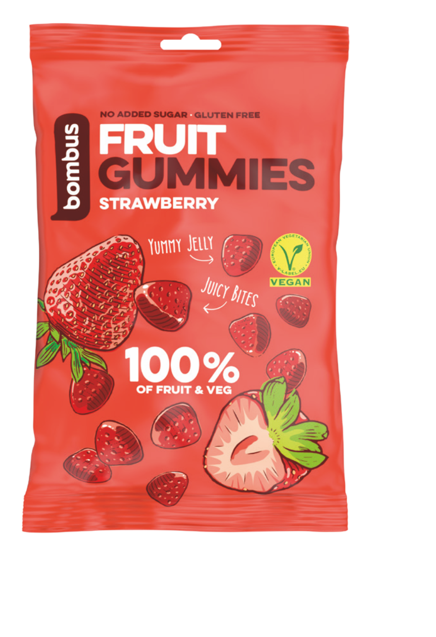 Bombus Fruit Energy gummies epres gyümölcscukorkák 35g (gluténmentes)