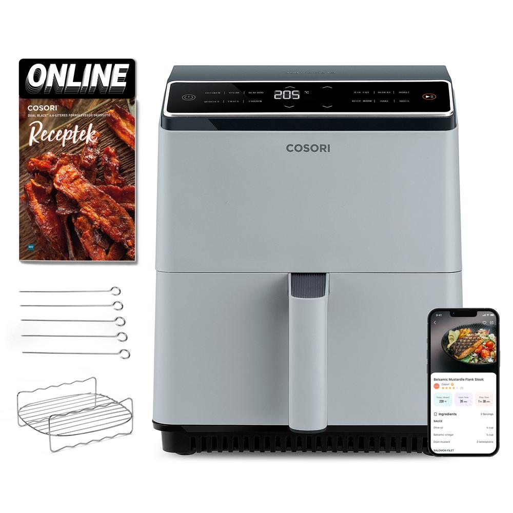 Cosori Dual Blaze Forrólevegős Sütő (Világosszürke)