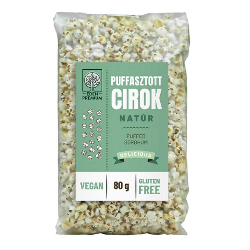 Éden Prémium puffasztott cirok natúr 80 g