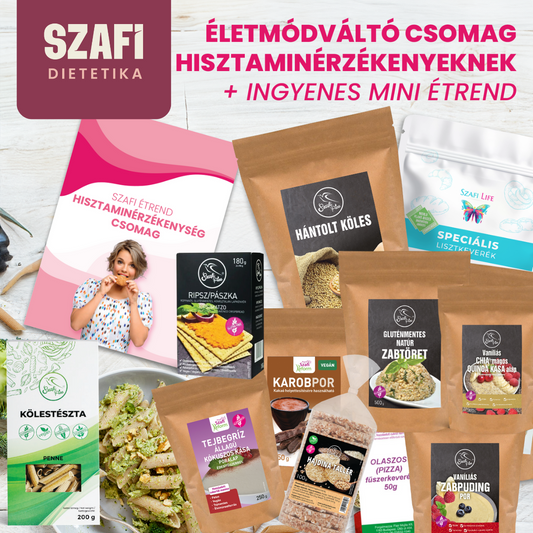 Szafi hisztaminérzékenység csomag gluténmentes termékekkel