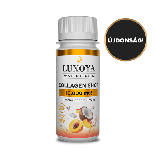 Luxoya Collagen SHOT 10.000 mg Folyékony kollagén 60ml - Őszibarack-kókusz ízű