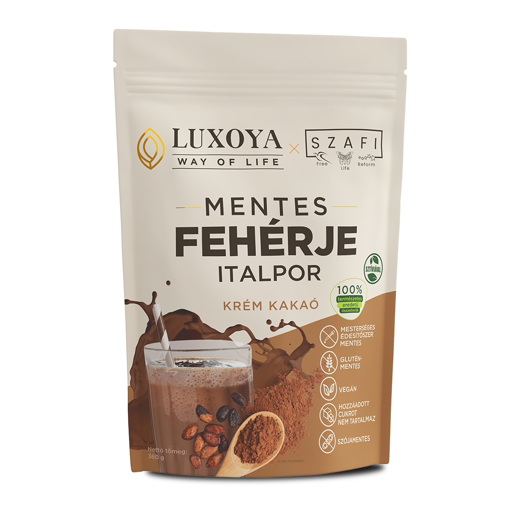 Luxoya-Szafi Csokoládé ízű fehérje italpor (gluténmentes) 360g
