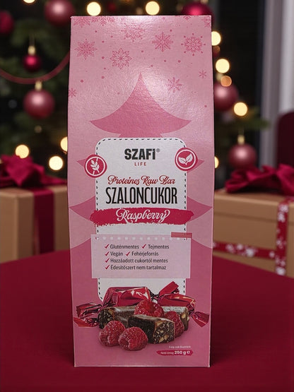Szafi Life Proteines Raw Bar Szaloncukor - Raspberry 250g (gluténmentes)