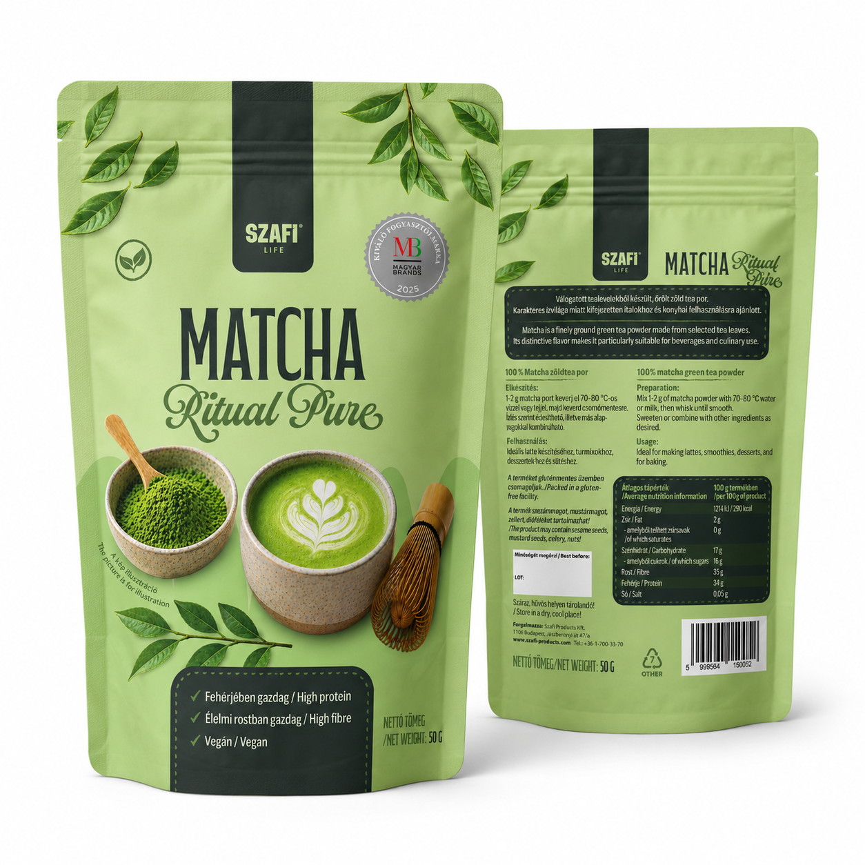 Szafi Life Matcha Ritual pure 50g (gluténmentes)