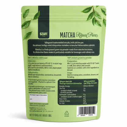 Szafi Life Matcha Ritual pure 50g (gluténmentes)
