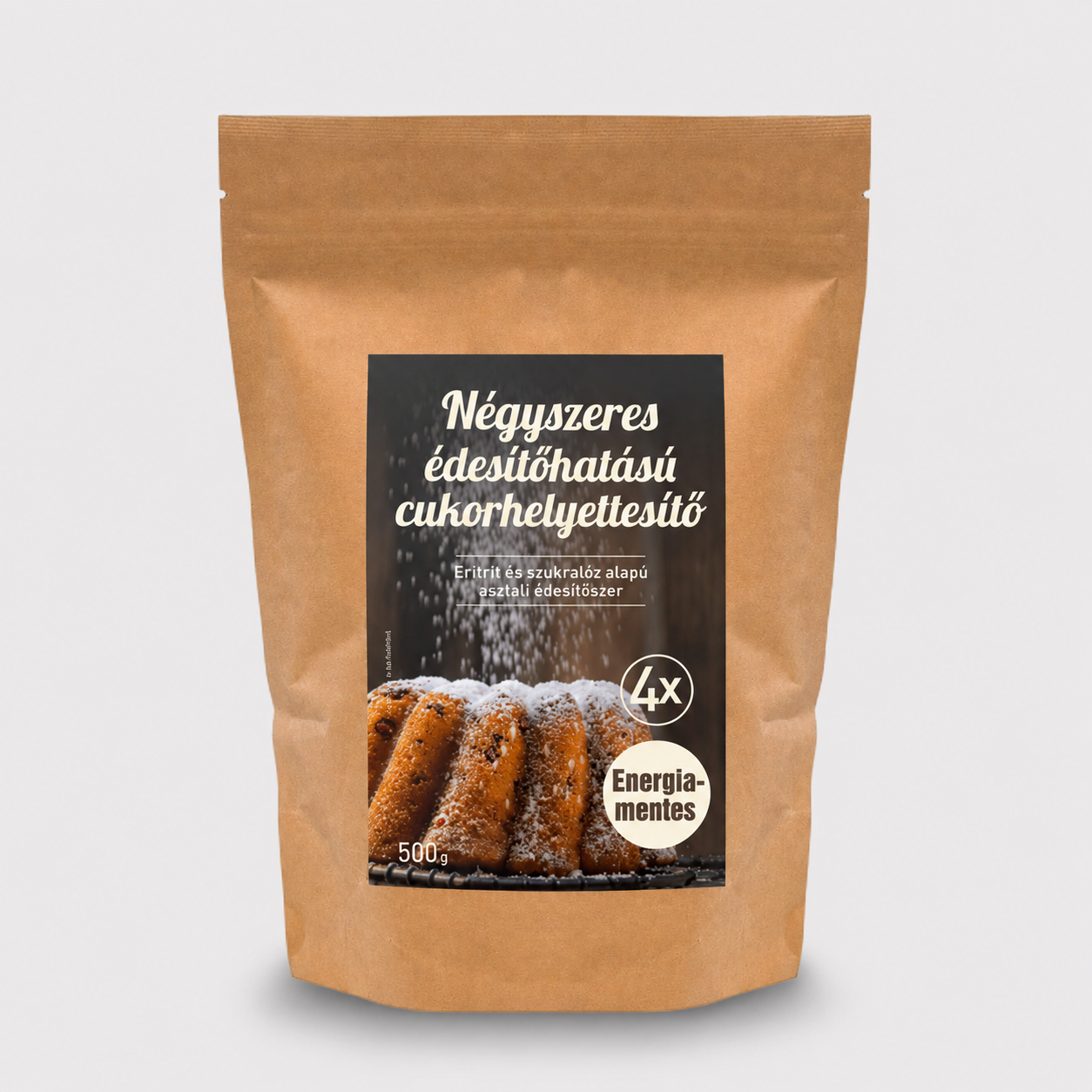 FM Négyszeres édesítőhatású cukorhelyettesítő (eritrit, szukralóz alapú) 500g