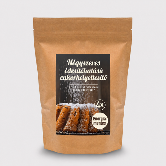 FM Négyszeres édesítőhatású cukorhelyettesítő (eritrit, szukralóz alapú) 500g