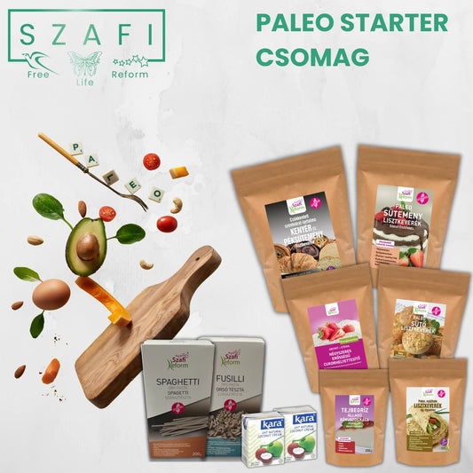 Szafi Paleo starter csomag + Receptgyűjtemény  (gluténmentes termékekkel)