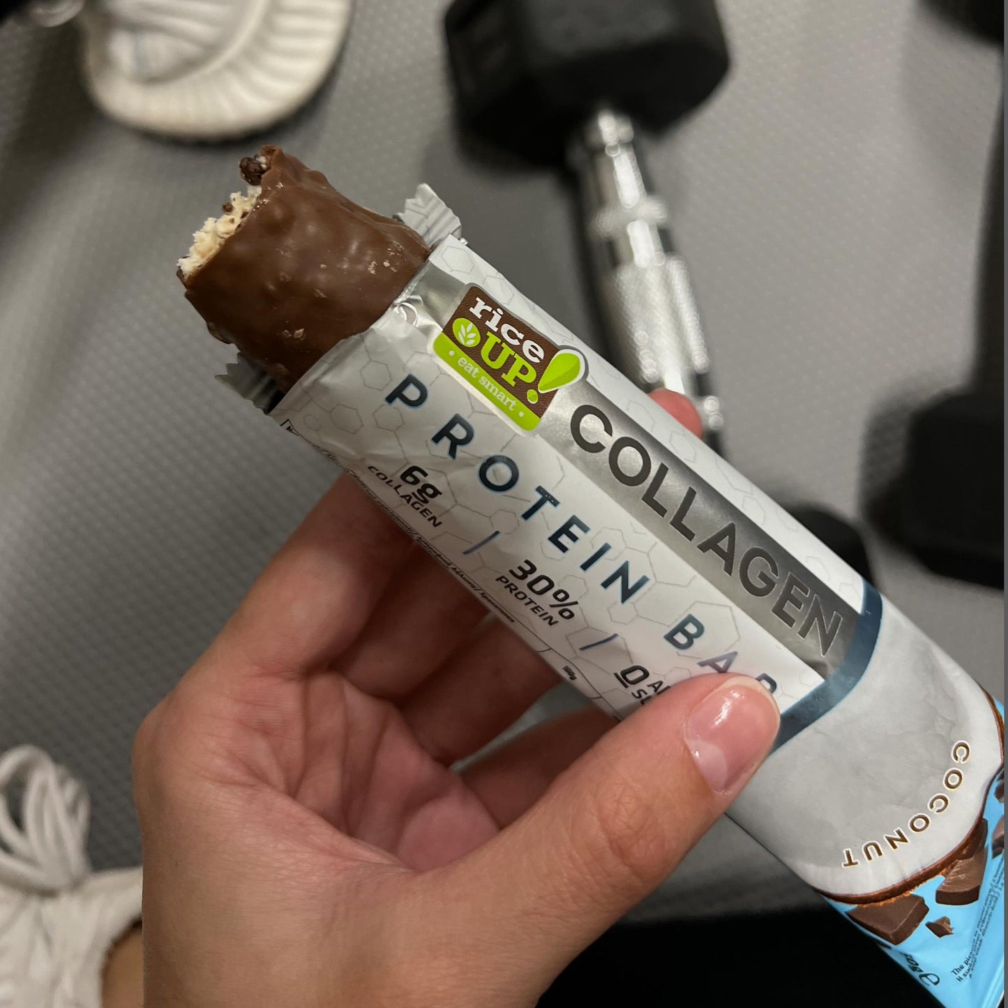 Rice up fehérjeszelet kollegénnel kókusz ízű (gluténmentes) 50g