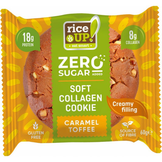 Rice Up Zero kollagénes protein keksz karamell ízű (gluténmentes) 60g