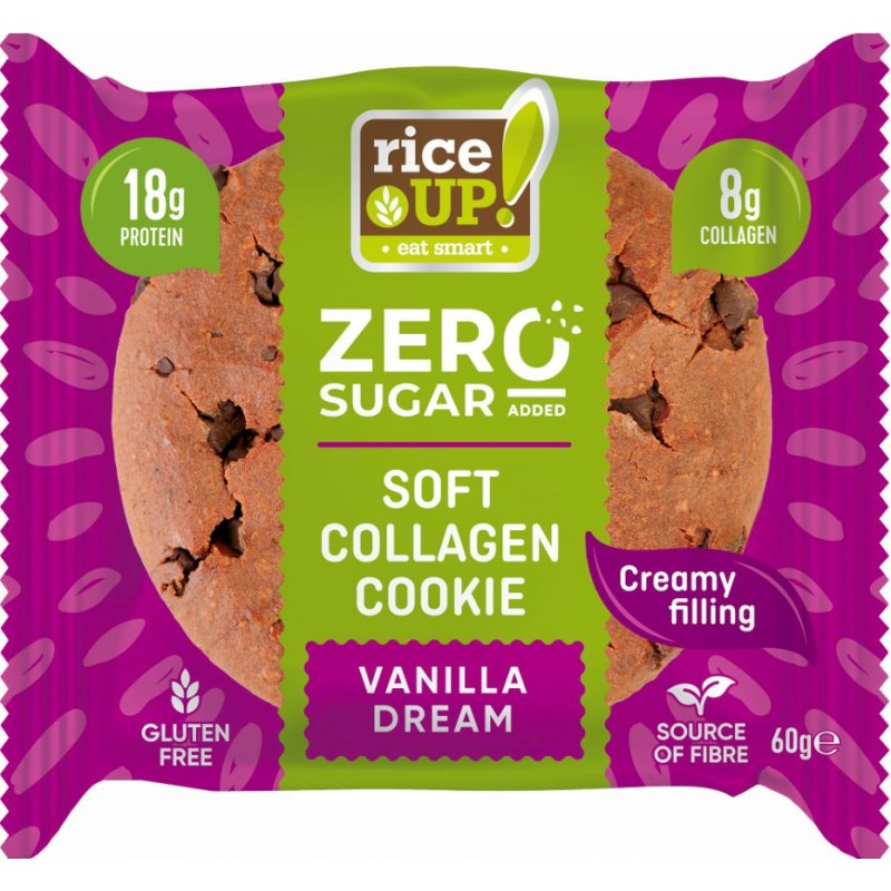 Rice Up Zero kollagénes protein keksz vanília ízű 60g
