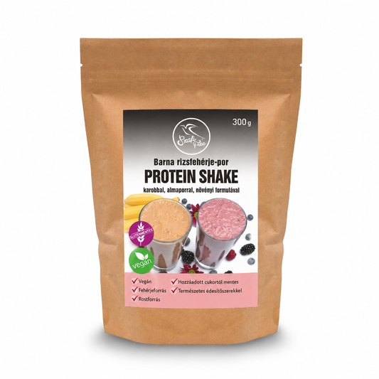 Szafi Free Barna rizscsíra-fehérjepor protein shake  (gluténmentes, vegán) 300 g