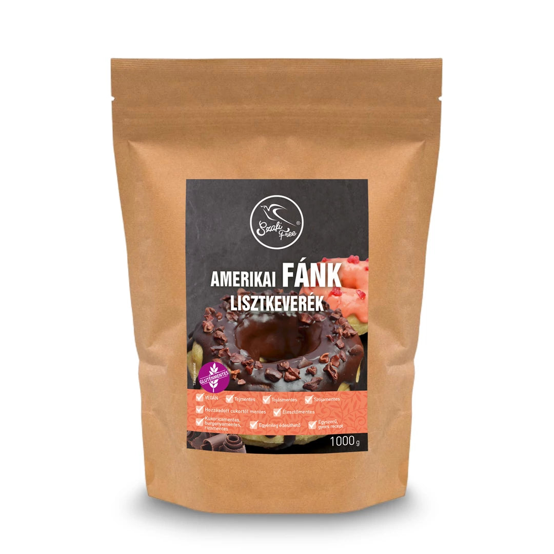 Szafi Free amerikai fánk lisztkeverék (gluténmentes, tejmentes, tojásmentes, élesztőmentes) 1000 g