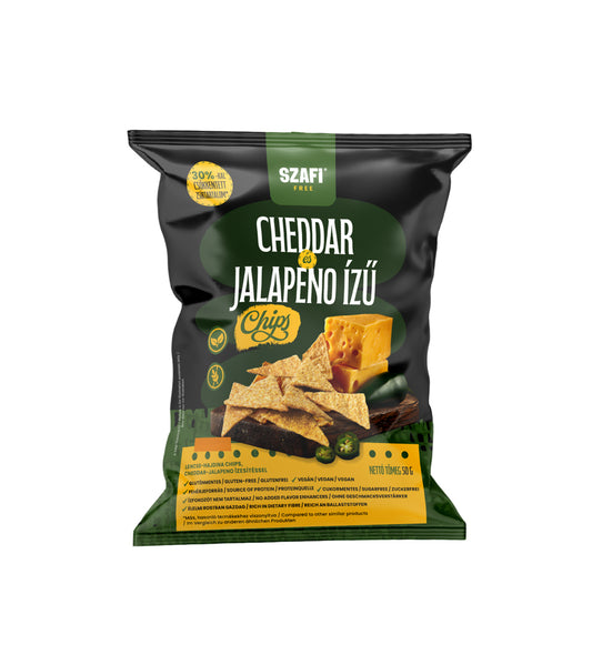 Szafi Free Cheddar-Jalapeno ízű chips (gluténmentes) 50g