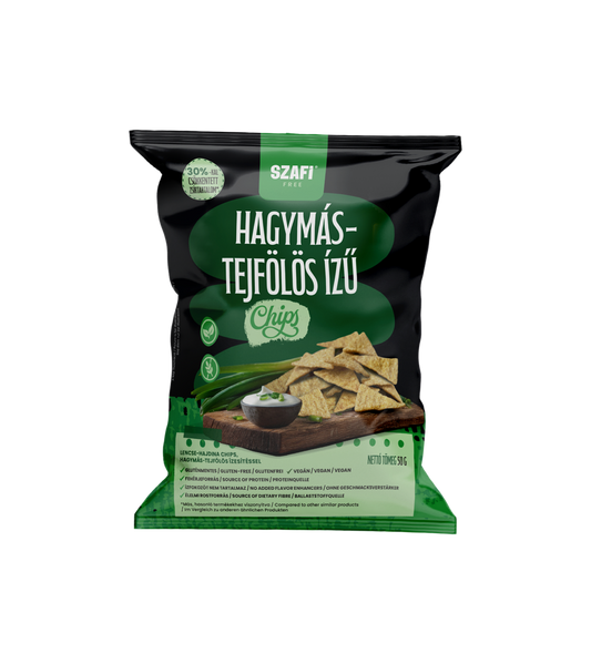 Szafi Free Hagymás-tejfölös ízű chips (gluténmentes) 50g
