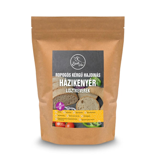 Szafi Free Ropogós kérgű hajdinás házikenyér lisztkeverék 1000 g (gluténmentes, tejmentes, tojásmentes, maglisztmentes, élesztőmentes, zsírszegény, vegán)