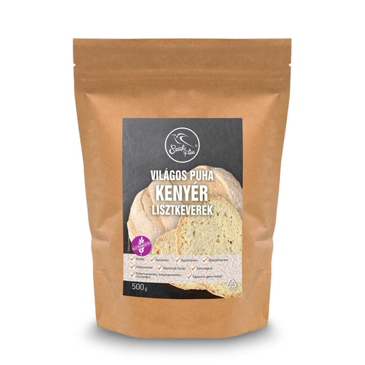 Szafi Free Világos puha kenyér lisztkeverék 500 g (gluténmentes, tejmentes, tojásmentes, maglisztmentes, élesztőmentes, szójamentes, kukoricamentes)
