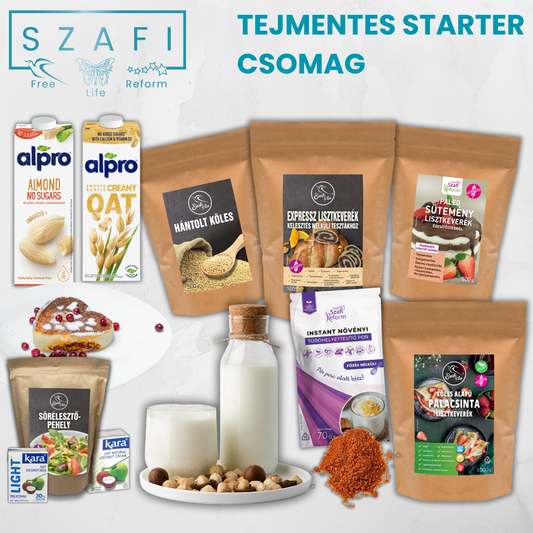 Szafi Tejmentes Starter csomag + Ajándék receptgyűjtemény (gluténmentes)