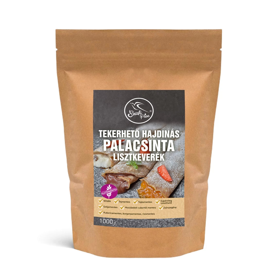 Szafi Free tekerhető Hajdinás Palacsinta lisztkeverék 1000 g (gluténmentes, tejmentes, tojásmentes, maglisztmentes, vegán)