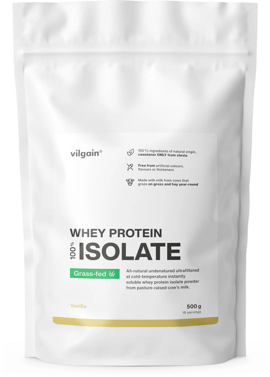 Vilgain Grass-Fed Whey protein izolátum vanília 500g